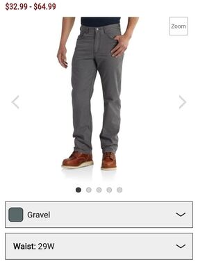 Gravel Gray Men’s Jeans - Unbranded